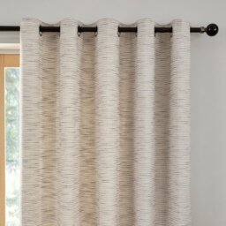 Curtina Talon Eyelet Curtains - Grey - 168x137cm - thumbnail 2