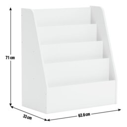 Habitat Kids Short Bookcase - White - thumbnail 2