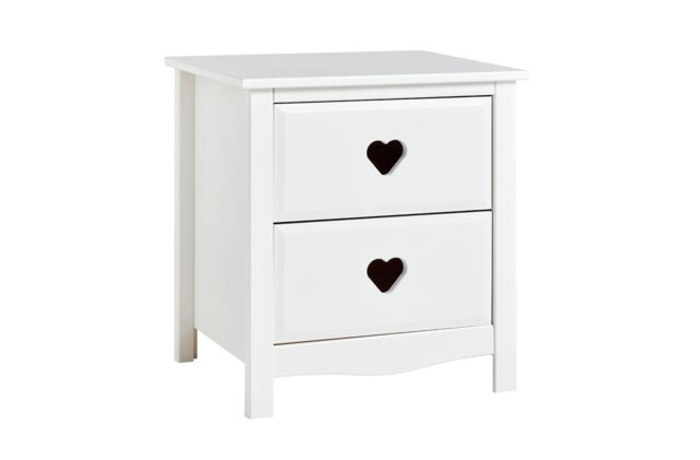 Argos Home Kids Mia 2 Drawer Bedside Table - White - image 1