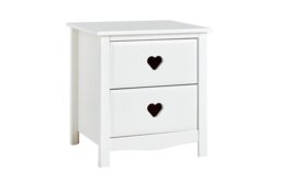 Argos Home Kids Mia 2 Drawer Bedside Table - White