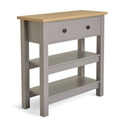 Argos Home Winchester 1 Drawer Console Table - Grey - thumbnail 1