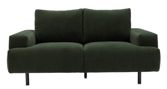 Habitat Julien Fabric 2 Seater Sofa - Dark Green - image 1