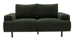 Habitat Julien Fabric 2 Seater Sofa - Dark Green - thumbnail 1