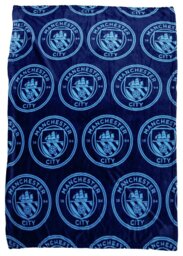 Manchester City Fleece Throw - Blue - 150x100cm