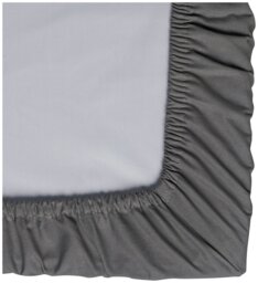 Habitat Plain Grey Fitted Sheet - Small Double - thumbnail 2