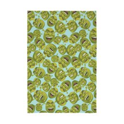 Shrek Face Fleece Throw - Green - 150x100cm - thumbnail 1