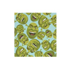 Shrek Face Fleece Throw - Green - 150x100cm - thumbnail 2