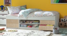 Argos Home Malibu Storage Cabin Bed & Mattress- White / Wood - thumbnail 1