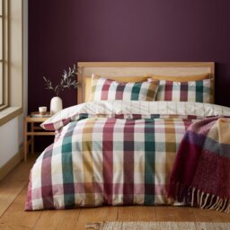 Catherine Lansfield Autumn Check Bedding Set - Double - thumbnail 1