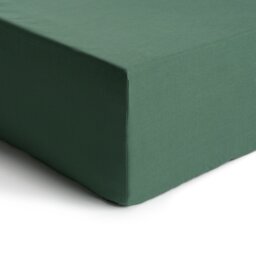 Habitat Cotton Rich 180 TC Leaf Green Fitted Sheet - Double