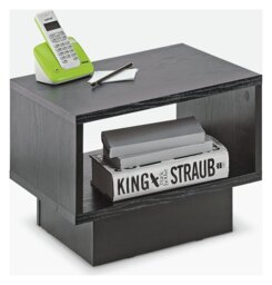 Argos Home Cubes 1 Shelf End Table - Black - thumbnail 2