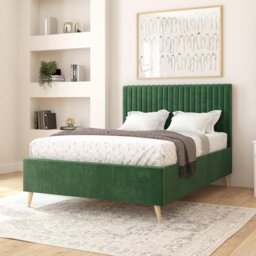 Aspire Grant Kingsize Ottoman Bed Frame - Green