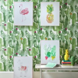 Art for the Home Cactus Craze Canvas Wall Art - 40x50cm - thumbnail 2