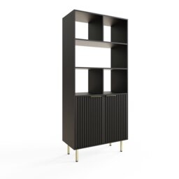 GFW Nervata 2 Door Sideboard - Black - thumbnail 2
