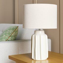 Argos Home Cami Ceramic Table Lamp - Cream - thumbnail 2