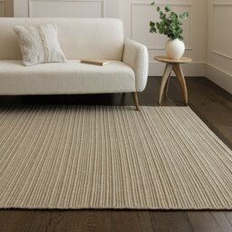Asiatic Ravine Sand Wool Flatweave Rug - 120x170cm