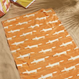 Habitat x Scion Mr Fox Beach Towel - Orange - thumbnail 1