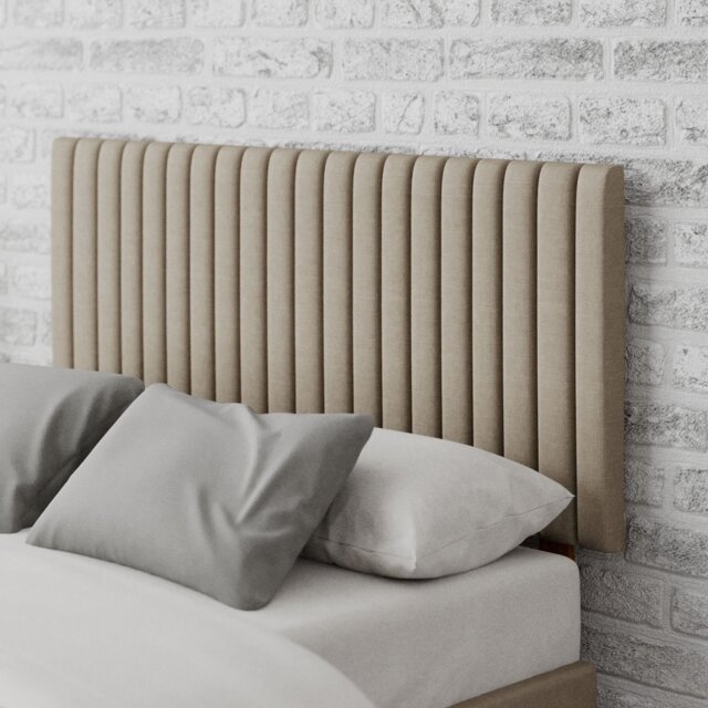 Aspire Grant Linen Kingsize Headboard - Natural - image 1