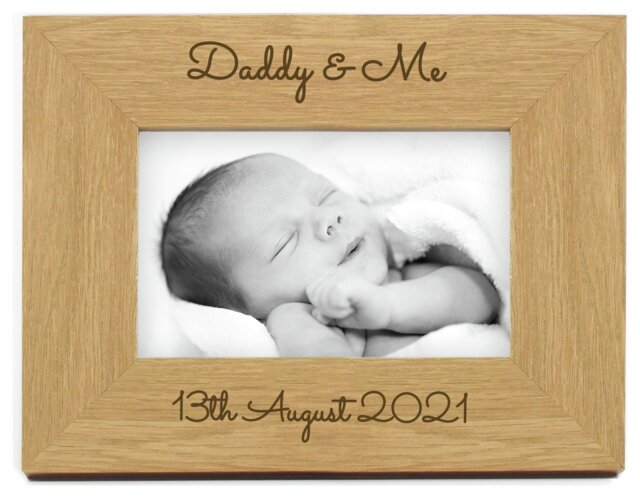 Personalised Message Free Text Wooden Photo Frame - 25x20cm - image 1