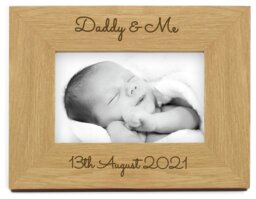 Personalised Message Free Text Wooden Photo Frame - 25x20cm - thumbnail 1