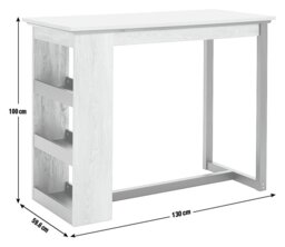 Habitat Nomad 2 Seater Bar Table - Oak - thumbnail 2