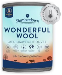 Slumberdown Wonderful Wool Medium Weight Duvet - Single - thumbnail 1