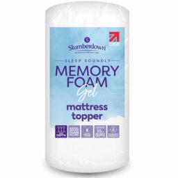Slumberdown Gel Memory Foam 5cm Mattress Topper-Small Double - thumbnail 2