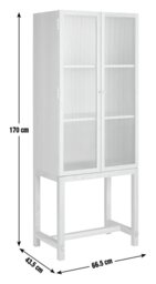 Habitat x Morris & Co. Canterbury Oak Veneer Display Cabinet - thumbnail 2
