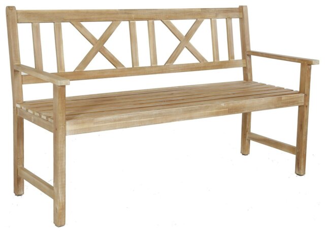 Pacific Cambridge 3 Seater Wooden Garden Bench - Natural - image 1