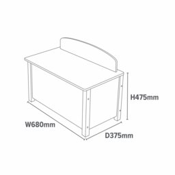 Liberty House Toys Kids Big Toy Box - White - thumbnail 2