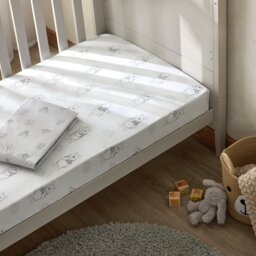 Disney Winnie The Pooh Twin Pack Nursery Fitted Sheet-Cotbed - thumbnail 2