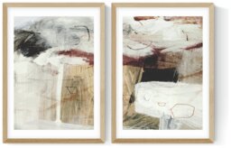 East End Prints Paint Abstract Oak Frame Art Print - A3 - thumbnail 2