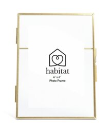 """Habitat Skinny Gold Metal Easel Picture Frame - 4x6"""""""
