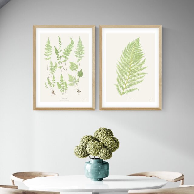 East End Prints Botan Vintage Oak Frame Art Print - A2 - image 1