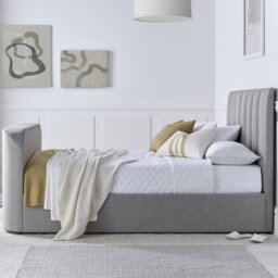 Time4Sleep Lucille Double TV Bed Frame - Grey