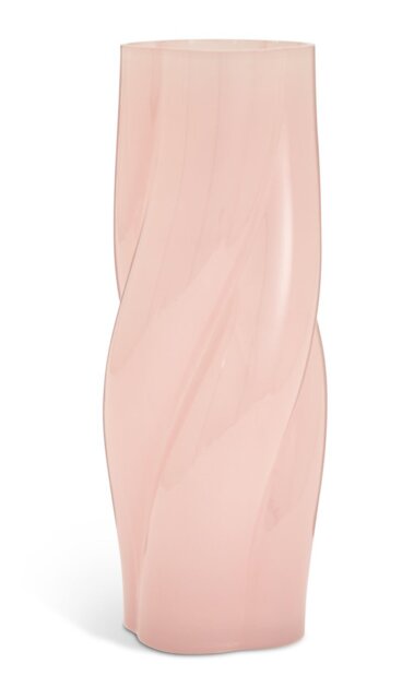 Habitat Twisted Glass Vase - Pink - image 1