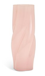 Habitat Twisted Glass Vase - Pink