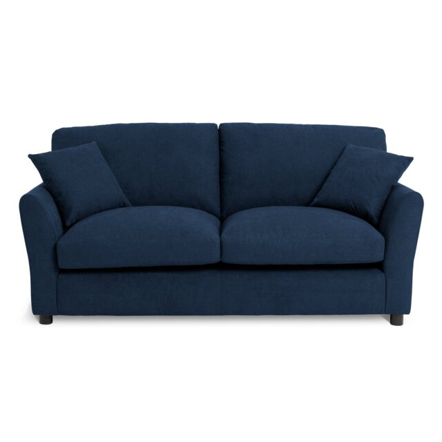 Argos Home Aleeza Fabric 3 Seater Sofa - Navy - image 1