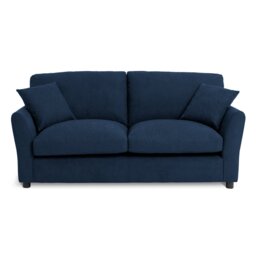 Argos Home Aleeza Fabric 3 Seater Sofa - Navy - thumbnail 1