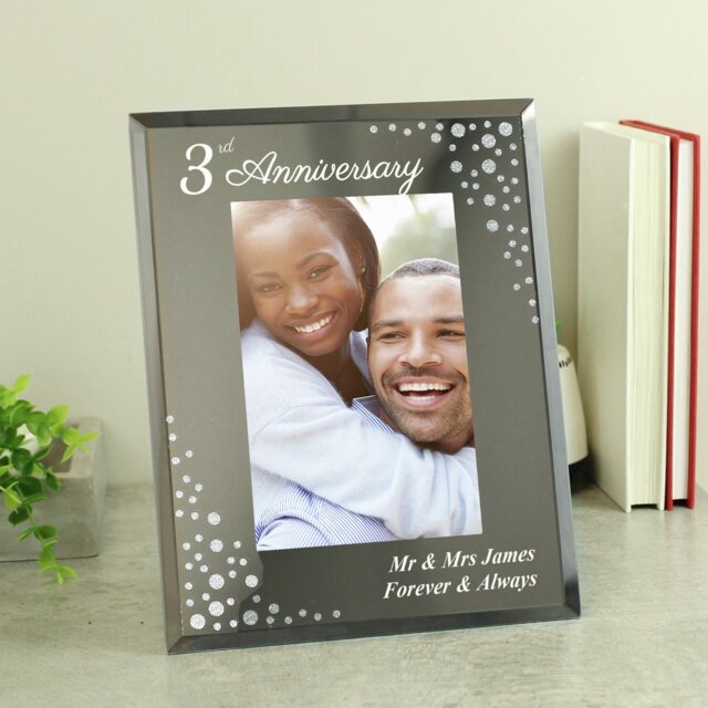Personalised Message Anniversary 6X4 Photo Frame - image 1