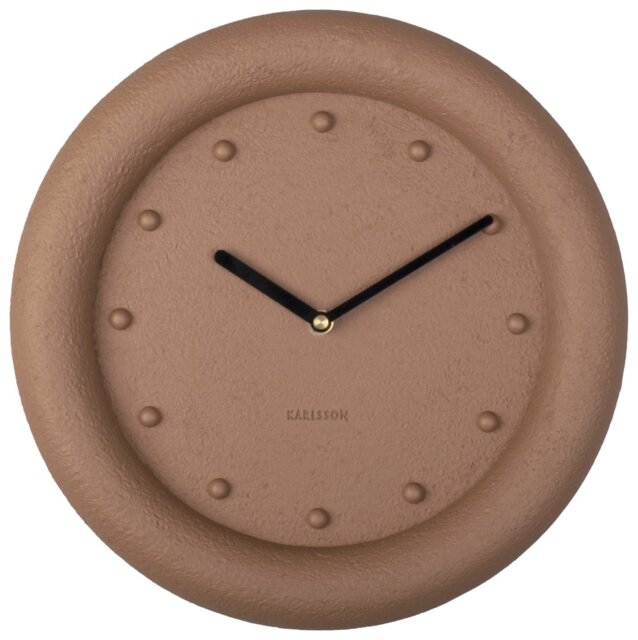 Karlsson Petra Analogue Wall Clock - Terracotta - image 1