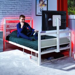 X Rocker BaseCamp TV and Gaming Bed & Kids Mattress - White - thumbnail 2