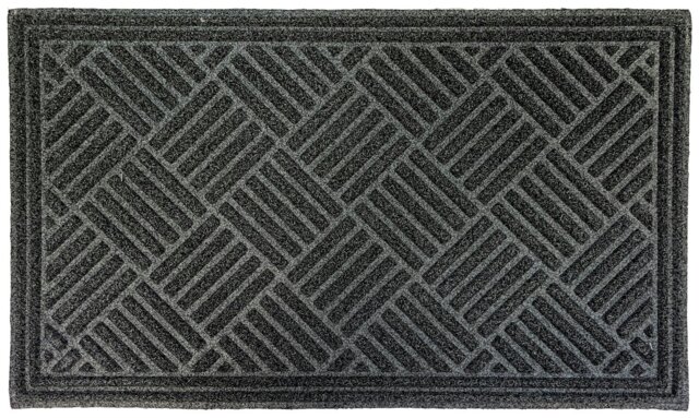 Mighty Mats Scratchy Scrape Grey Doormat - 45x75cm - image 1