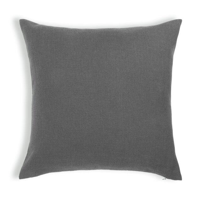 Habitat Basket Weave Cushion Cover -2 Pack - Grey - 43x43cm - image 1