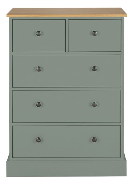 Argos Home Kensington 5 Drawer Chest - Sage Green - image 1