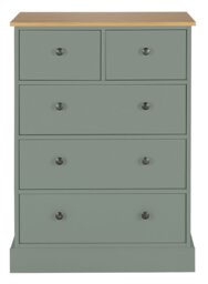 Argos Home Kensington 5 Drawer Chest - Sage Green