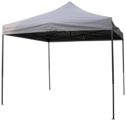All Seasons 3m x 3m Pop Up Garden Gazebo - Metallic Grey - thumbnail 1