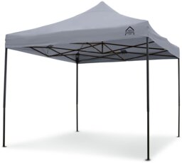 All Seasons 3m x 3m Pop Up Garden Gazebo - Metallic Grey - thumbnail 2
