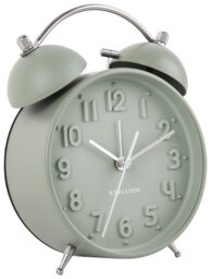 Karlsson Iconic Analogue Alarm Clock - Sage Green - thumbnail 2