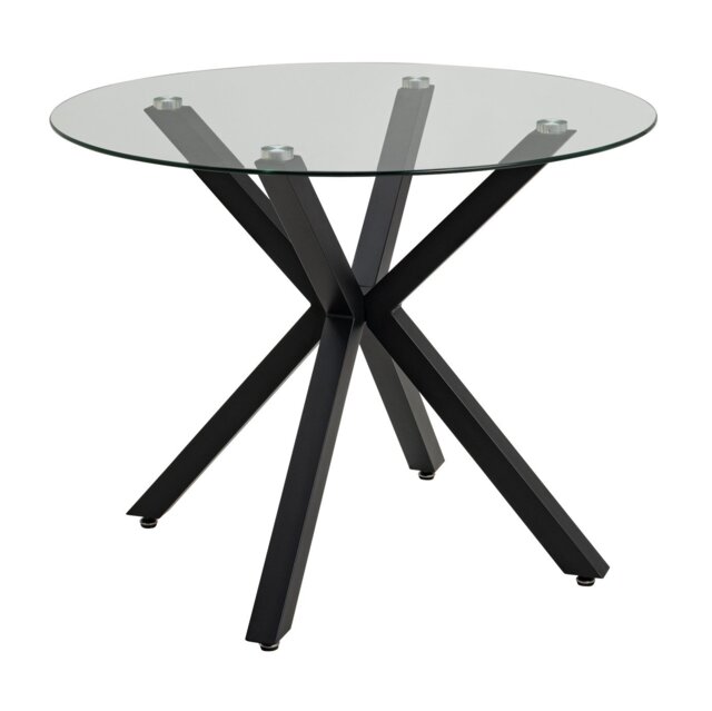 Argos Home Alice 4 Seater Dining Table - Black - image 1